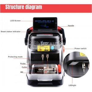 Xhorse Dolphin II XP-005L XP005L Key Cutting Machine for All Key Lost HD Screen with M5 Clamp - Image 5