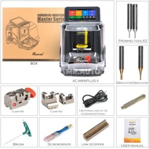 Xhorse Condor XC-MINI Plus II Key Cutting Machine Support Car/Motorbike/House Keys With M3 and M5 Clamps - Image 4