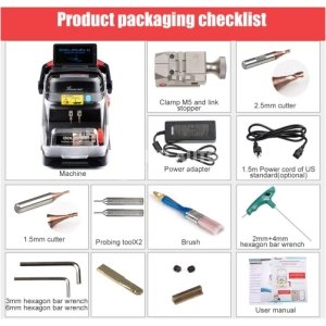 Xhorse Dolphin II XP-005L XP005L Key Cutting Machine for All Key Lost HD Screen with M5 Clamp - Image 4