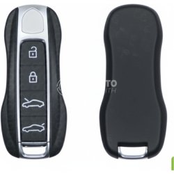 Porsche Smart Remote Key Shell Cover 4-Button Aftermarket