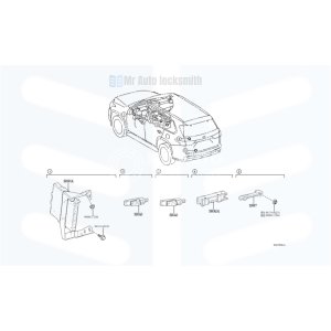 Toyota Land Cruiser Prado Genuine Computer Assy Smart Key 899H0-60410 - Image 2