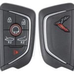 Chevrolet Corvette C8 2020-2025 Aftermarket Smart Key Shell 5+1 Buttons With Logo