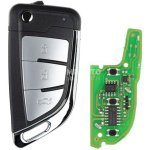 Xhorse VVDI Key Tool VVDI2 Flip Remote Key 3 Buttons Knife Type XEKF21EN