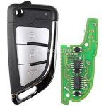 XHORSE XKKF21EN Wire Remote Key Knife 2 Flip 3 Buttons English