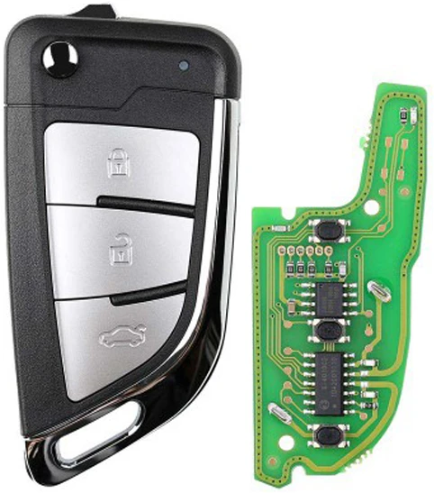 XHORSE XKKF21EN Wire Remote Key Knife 2 Flip 3 Buttons English