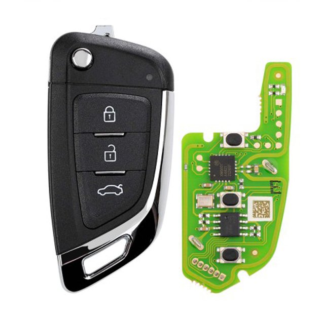 XHORSE XKKF03EN Wire Remote Key Knife Flip 3 Buttons