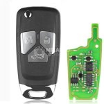 Xhorse XNAU01EN Wireless Remote Key Audi Flip 3/4 Button Key English