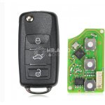 Xhorse XKB510EN Wire Remote Key VW B5 Flip 3 Buttons Waterproof English