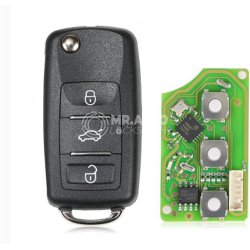 Xhorse XKB510EN Wire Remote Key VW B5 Flip 3 Buttons Waterproof English