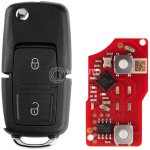 Xhorse XKB528EN 2ndGeneration Wire Remote Key VW B5 Flip 2 Buttons English