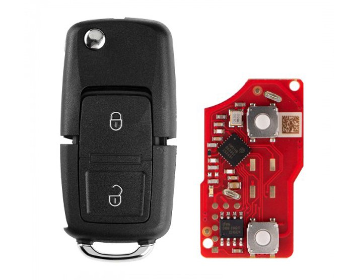 Xhorse XKB528EN 2ndGeneration Wire Remote Key VW B5 Flip 2 Buttons English