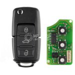 Xhorse XKB501EN Wire Remote Key VW B5 Flip 3 Buttons English