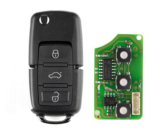 Xhorse XKB501EN Wire Remote Key VW B5 Flip 3 Buttons English