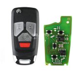 Xhorse XKAU02EN Wire Remote Key Audi Flip 3+1 Panic Buttons English
