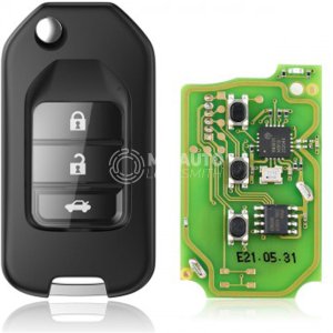 Xhorse XKHO00EN Wire Remote Key Honda Flip 3 Buttons English
