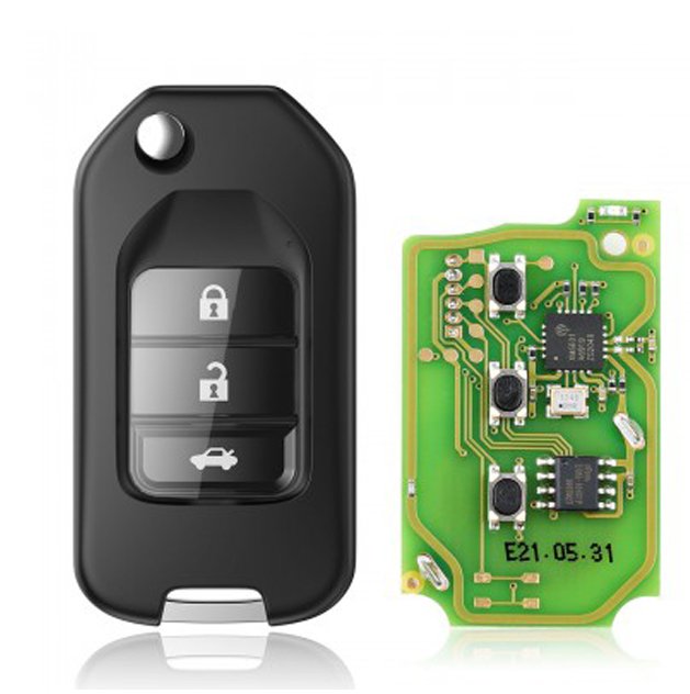 Xhorse XKHO00EN Wire Remote Key Honda Flip 3 Buttons English