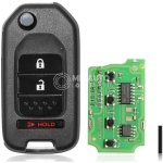 Xhorse XKHO02EN Wire Remote Key Honda Flip 2+1 Buttons