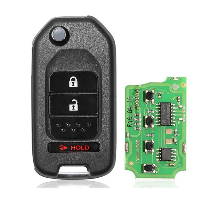 Xhorse XKHO02EN Wire Remote Key Honda Flip 2+1 Buttons English
