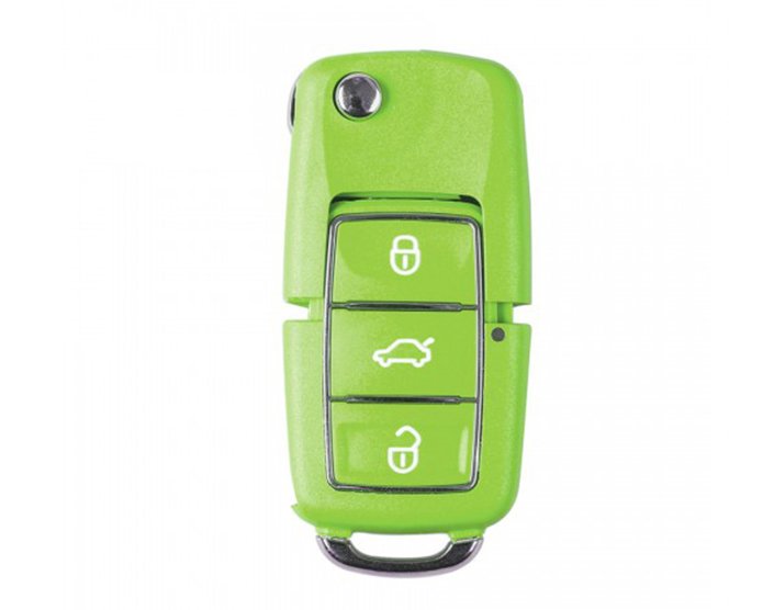 Xhorse XKB504EN Wire Remote Key VW B5 Flip 3 Buttons English Green