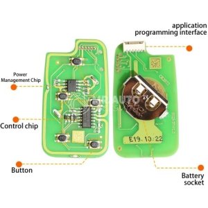 Xhorse XKHO04EN Wire Remote key Honda Separate 4 Buttons with Sliding Door Button