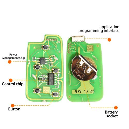 Xhorse XKHO04EN Wire Remote key Honda Separate 4 Buttons with Sliding Door Button