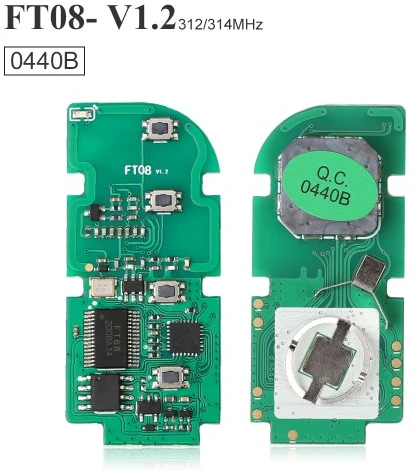 Lonsdor FT08-0440B 312/314MHz Lexus Copy Type Smart Key PCB