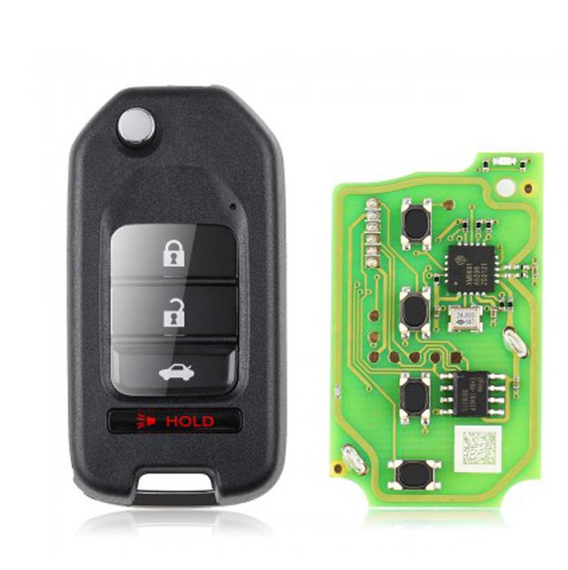 Xhorse XKHO01EN Wire Remote Key Honda Flip 3+1 Buttons English