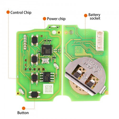 Xhorse VVDI Key Tool VVDI2 Wire Remote Key 4 Button XKHO01EN