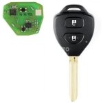 Xhorse XKTO02EN Wire Remote Key Toyota Flat 4 Buttons Triangle