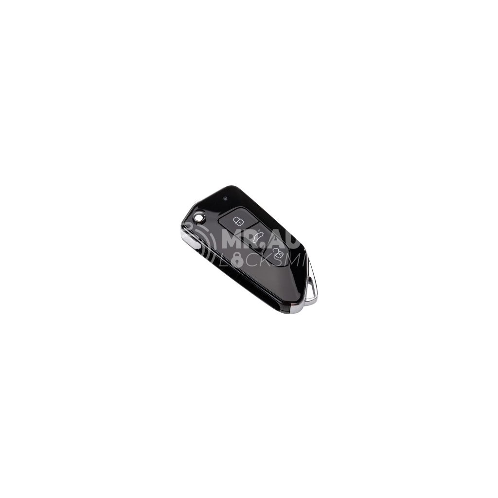 Xhorse XKGA81EN Universal Wired Flip Remote Key All Black 3 Buttons GA08 Style
