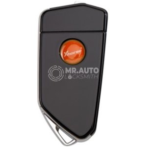 Xhorse XKGA81EN Universal Wired Flip Remote Key All Black 3 Buttons GA08 Style