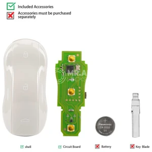 XHORSE XSSC25EN XM38 TOY.T Univesal Smart Key Supercar Style Marble Grey Color