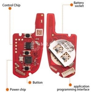 XHORSE XKKF06EN 2ndGeneration Wire Remote Key Knife Flip 3 Buttons - Image 4