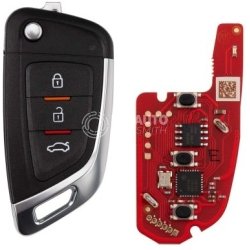 Xhorse XKKF05EN 2ndGeneration Wire Remote Key Knife Flip 3 Buttons