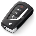 KEYDIY KD B13-4 Universal Flip Remote Key 3+1 Buttons for Toyota Type