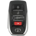 Toyota Land Cruiser GR 2022-2024 Genuine Without Bag Smart Key 3+1 Buttons 433.58/434.42MHz 8990H-60401
