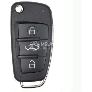 Audi A6L Q7 Aftermarket Flip Remote Key 3 Buttons 315MHz 8E Transponder