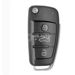 Audi A6L Q7 Aftermarket Flip Remote Key 3 Buttons 433MHz Transponder 8E