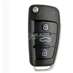 Audi A6L Q7 Aftermarket Flip Remote Key 3 Buttons 315MHz Transponder 8E