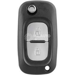 Renault 2006-2015 Aftermarket Flip Remote Key 2 Buttons 433MHz ID46 PCF7947 Transponder