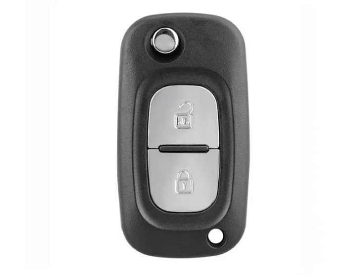 Renault 2006-2015 Aftermarket Flip Remote Key 2 Buttons 433MHz ID46 PCF7947 Transponder