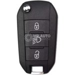 Peugeot Expert 2016-2019 Aftermarket Flip Remote Key 3 Buttons 433MHz ID4A