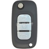 Ren 2009-2015 Aftermarket Flip Remote Key 3 Buttons 433MHz ID46 PCF7961A Transponder