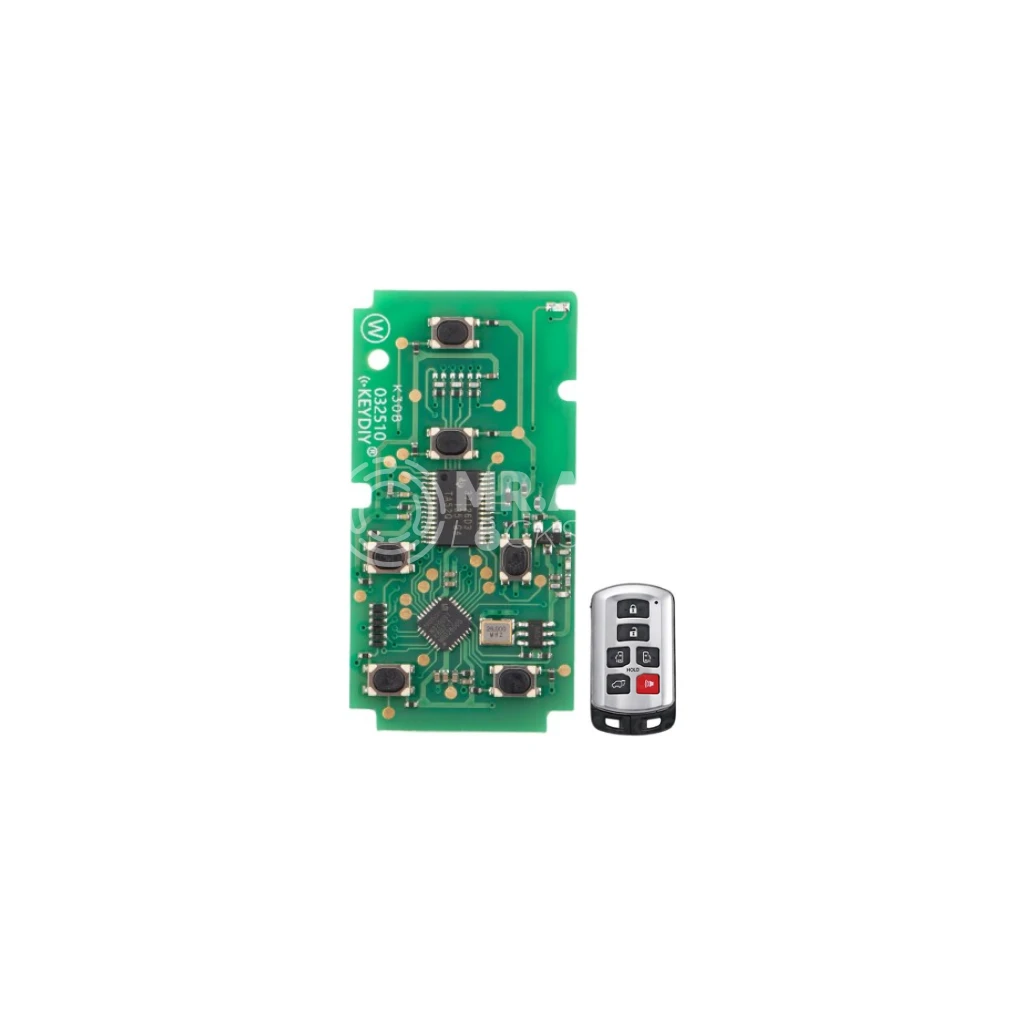 Keydiy KD Universal Smart Remote Key PCB 6 Buttons Toyota Type TDB07