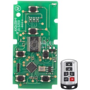 Keydiy KD Universal Smart Remote Key PCB 6 Buttons Toyota Type TDB07