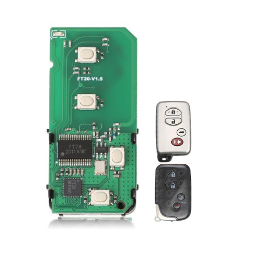Lonsdor FT20-F433D Toyota 4D Smart Key PCB 4 Buttons 433.92MHz