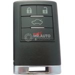 Cadillac CTS DTS 2008-2013 Genuine Used Remote Key 3+1 Buttons 315MHz 22889450