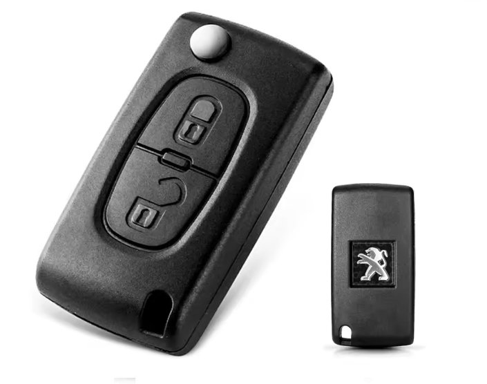 Peugeot Genuine Without Bag Flip Remote Key 2 Buttons 433MHz ID46 PCF7941