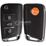 Xhorse VVDI Key Tool VVDI2 Flip Remote Key 3 Buttons MQB Type XEMQB1EN