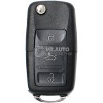 Keydiy KD Universal Flip Remote Key 3 Buttons Chrome Volkswagen Type B01-3